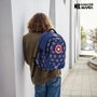 Karactermania Mochila Capitán América Run Plus Fan Azul