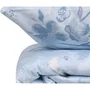 Juego de Cama 220x240 cm y 60x60 cm 100% Algodón Reforzado Azul