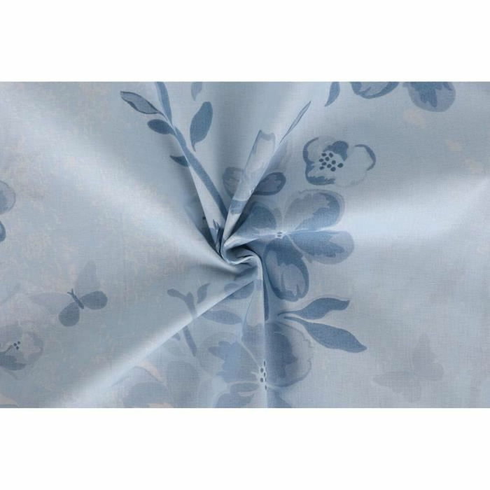 AUCUNE Juego de cama azul de 100% algodón reforzado con funda nórdica y 2 fundas de almohada AUCUNE Juego de cama azul de 100% algodón reforzado con funda nórdica y 2 fundas de almohada