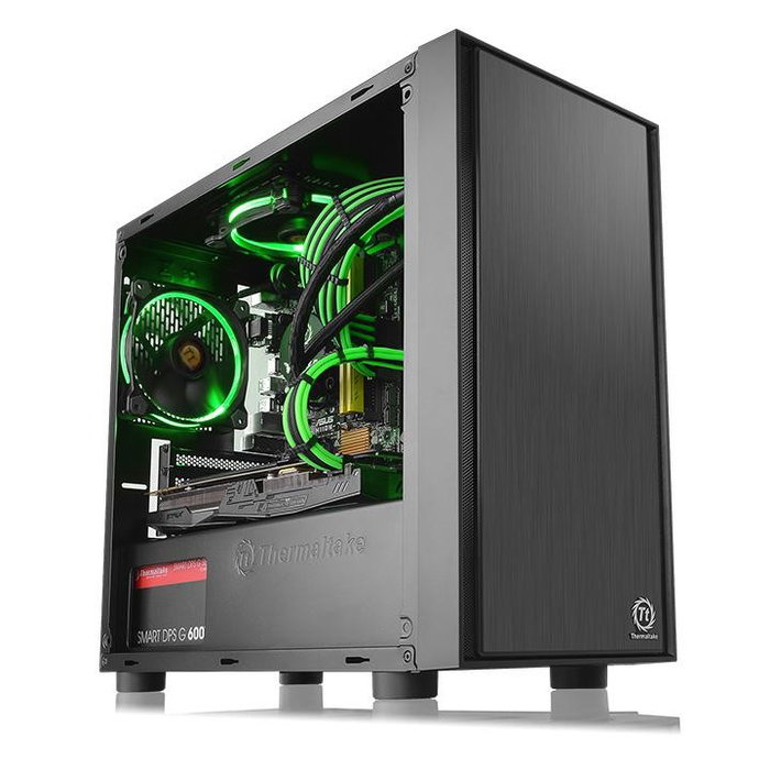 Thermaltake Versa H17 Window Black Microtorre Negra Sin Fuente USB 3.0 x1 USB 2.0 x2 HD Audio Thermaltake Versa H17 Window Black Microtorre Negra Sin Fuente USB 3.0 x1 USB 2.0 x2 HD Audio