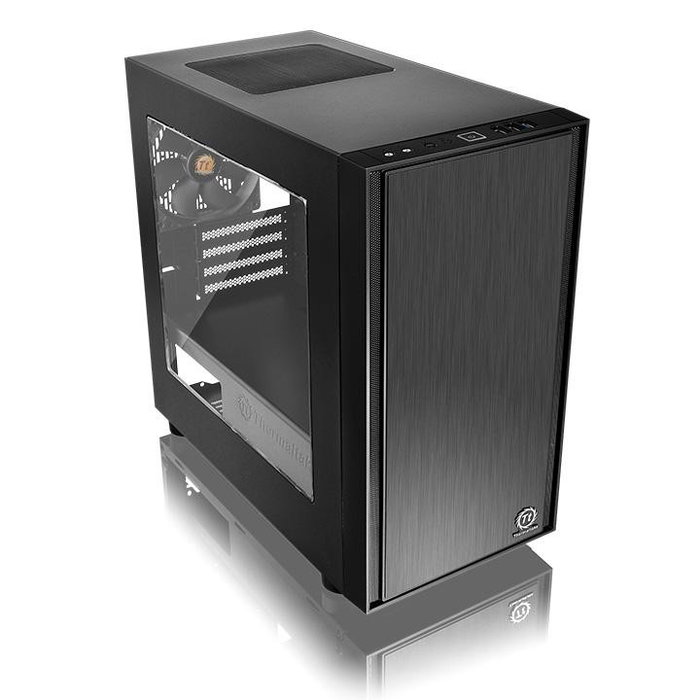 Thermaltake Versa H17 Window Black Microtorre Negra Sin Fuente USB 3.0 x1 USB 2.0 x2 HD Audio Thermaltake Versa H17 Window Black Microtorre Negra Sin Fuente USB 3.0 x1 USB 2.0 x2 HD Audio