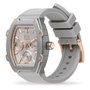 Ice Reloj 022862 con caja de aluminio y correa de silicona gris