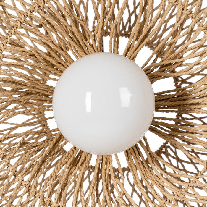 Lámpara Techo Natural Cuerda de Papel 81 X 81 X 32 cm