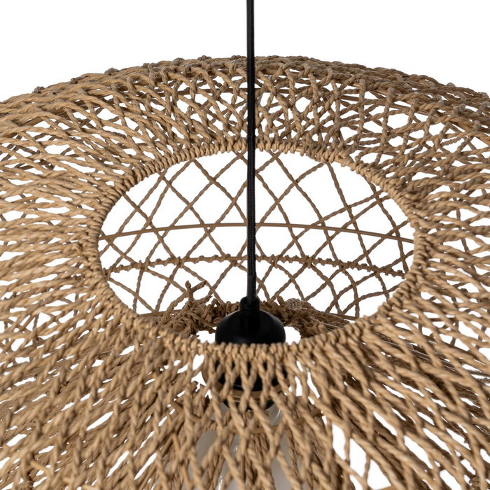 Lámpara Techo Natural Cuerda de Papel 81 X 81 X 32 cm