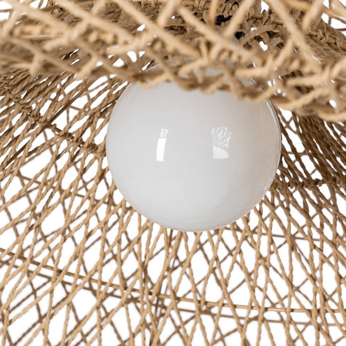 Lámpara Techo Natural Cuerda de Papel 81 X 81 X 32 cm