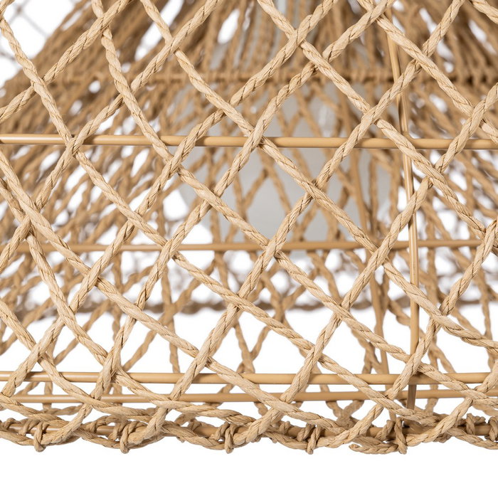 Lámpara Techo Natural Cuerda de Papel 81 X 81 X 32 cm