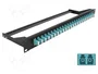 DeLOCK Panel de parches de fibra 19″ 24 puertos LC Duplex aguamarina