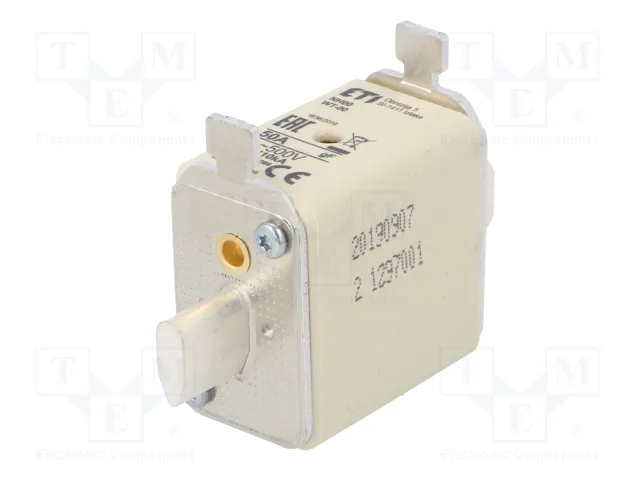 ETI POLAM Fusible NH00 de Cerámica Industrial 50A 500VAC ETI POLAM Fusible NH00 de Cerámica Industrial 50A 500VAC