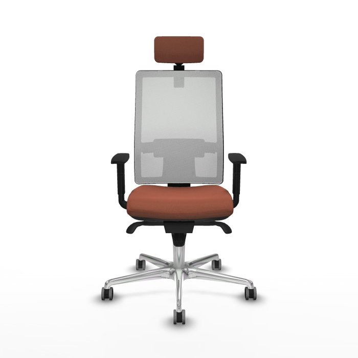 PIQUERAS Y CRESPO Silla de oficina Horna con mecanismo Sincro, Marrón y Blanco PIQUERAS Y CRESPO Silla de oficina Horna con mecanismo Sincro, Marrón y Blanco