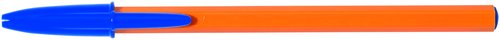 BIC Bolígrafo Original Fine Naranja con Tinta Azul Caja de 20 UD