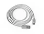 Groovy Cable USB-A a USB-C 2 metros Blanco - Carga y Sincronización para Dispositivos Android, Cámaras, Maquinillas y Libros Digitales