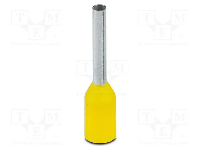 PHOENIX CONTACT Terminal de manga aislada de cobre 0,25mm2 amarillo PHOENIX CONTACT Terminal de manga aislada de cobre 0,25mm2 amarillo