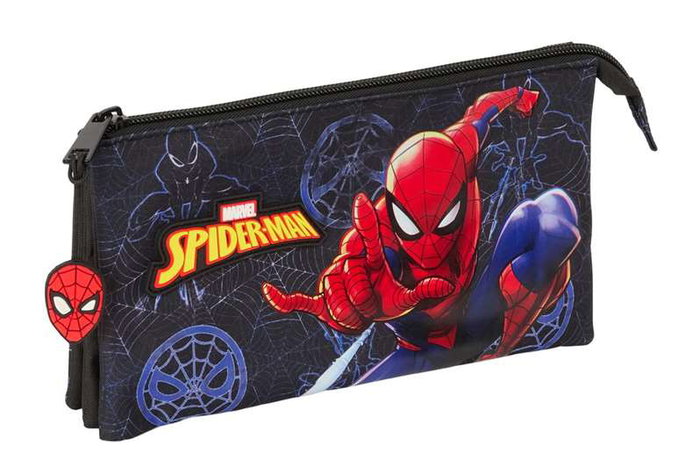 Portatodo Spider-Man Attack Negro 22 x 12 x 3 cm Portatodo Spider-Man Attack Negro 22 x 12 x 3 cm