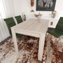 Hanah Home Single 120 Mesa de comedor, Roble, 120 cm ancho x 78 cm alto x 80 cm profundidad