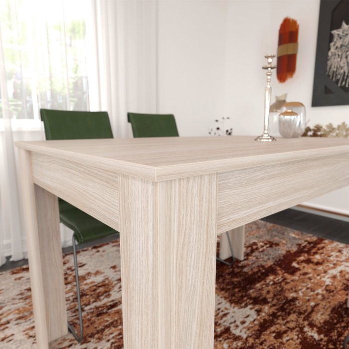 Hanah Home Single 120 Mesa de comedor, Roble, 120 cm ancho x 78 cm alto x 80 cm profundidad Hanah Home Single 120 Mesa de comedor, Roble, 120 cm ancho x 78 cm alto x 80 cm profundidad