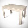 Hanah Home Single 120 Mesa de comedor, Roble, 120 cm ancho x 78 cm alto x 80 cm profundidad