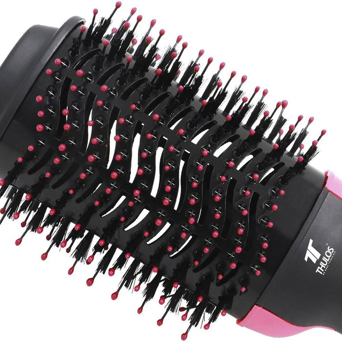 Thulos TH-HAB360 Cepillo Alisador y Secador 2 en 1 con Tecnología Turmalina, 1200W, Cable Giratorio 360°, Cerdas Flexibles