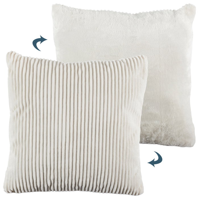 Home Deco Factory Cojín Franela 40x40 cm Cocooning