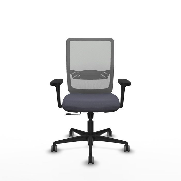 PIQUERAS Y CRESPO Silla de oficina Haches con mecanismo Sincro/Traslack y Brazos 3D