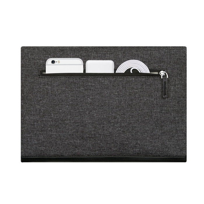 Rivacase 8802 Funda para Portátil 13.3", Funda Maletín Negro Gris para MacBook Pro / Air 13, iPad Pro 12.9 y Microsoft Surface, Poliéster, Cremallera