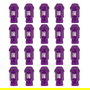 Omp OMPS09911211 Juego 20 Tuercas de Aluminio 7075 M12x1.25 Llave 19mm Largo 40mm Color Morado
