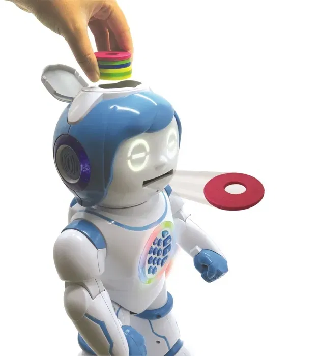 Lexibook Robot Powerman Kid Bilingüe Infantil Francés Inglés para Aprender y Jugar con Control Remoto