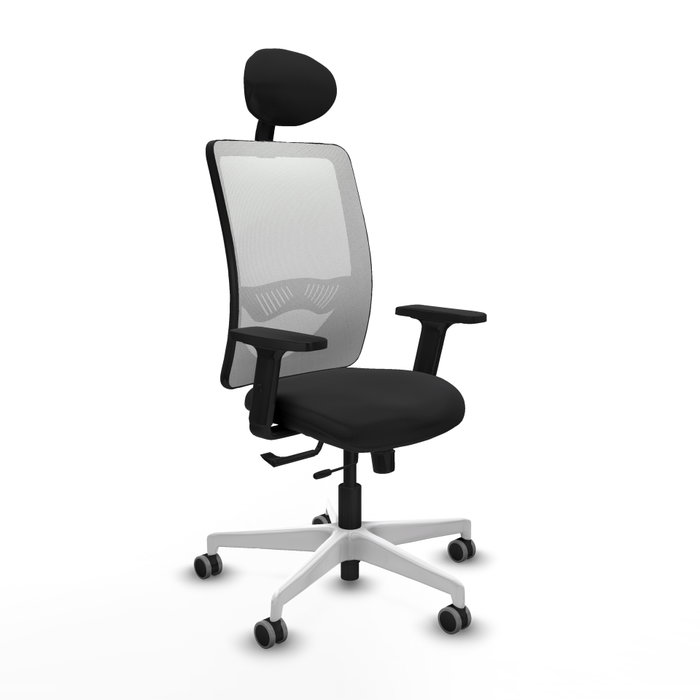 PIQUERAS Y CRESPO Silla de oficina Zulema con mecanismo Sincro/Traslack, Negro/Blanco PIQUERAS Y CRESPO Silla de oficina Zulema con mecanismo Sincro/Traslack, Negro/Blanco