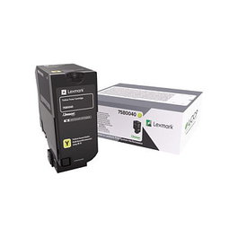 Lexmark 75B0040 Cartucho de Tóner Amarillo de Alto Rendimiento