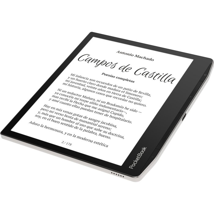 PocketBook Era - Lector de eBooks 7" Pantalla E Ink Carta 1200, 16 GB, Resistente al Agua IPX8, Texto a Voz (Inglés y otros idiomas), Color Plata PocketBook Era - Lector de eBooks 7" Pantalla E Ink Carta 1200, 16 GB, Resistente al Agua IPX8, Texto a Voz (Inglés y otros idiomas), Color Plata