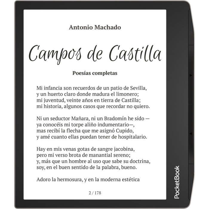 PocketBook Era - Lector de eBooks 7" Pantalla E Ink Carta 1200, 16 GB, Resistente al Agua IPX8, Texto a Voz (Inglés y otros idiomas), Color Plata PocketBook Era - Lector de eBooks 7" Pantalla E Ink Carta 1200, 16 GB, Resistente al Agua IPX8, Texto a Voz (Inglés y otros idiomas), Color Plata
