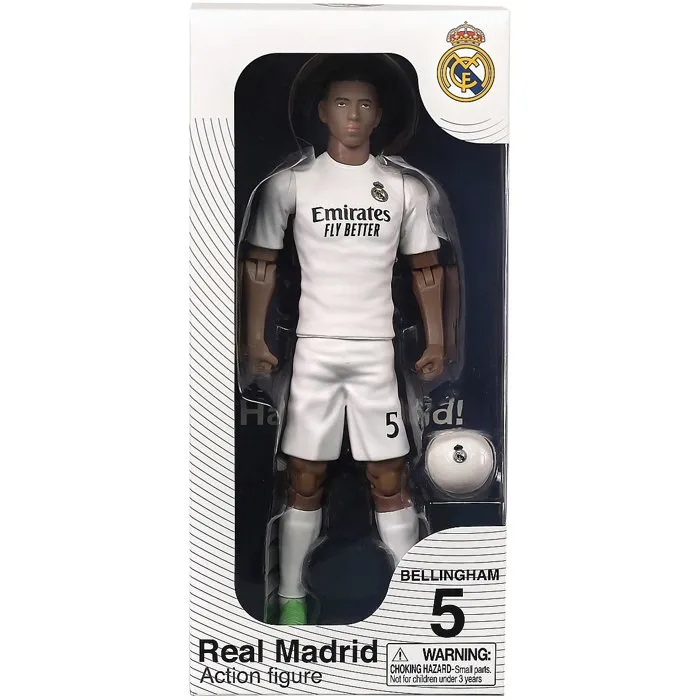 Megableu MEG3760046781857 Figura Articulada de Bellingham del Real Madrid 20 cm con Idioma Francés Megableu MEG3760046781857 Figura Articulada de Bellingham del Real Madrid 20 cm con Idioma Francés