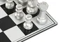 DKD Home Decor Juego de Mesa Ajedrez en Resina y Cristal 60x60x0,5 cm