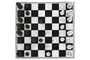 DKD Home Decor Juego de Mesa Ajedrez en Resina y Cristal 60x60x0,5 cm