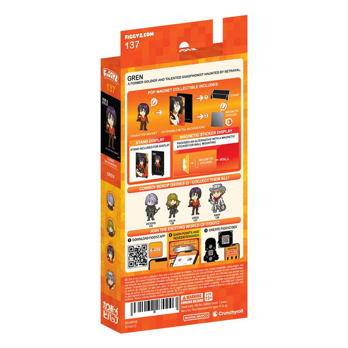 FiGGYZ Cowboy Bebop Gren Figura Coleccionable Magnética 11 cm FiGGYZ Cowboy Bebop Gren Figura Coleccionable Magnética 11 cm