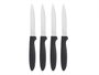 Kinvara Set de 12 Cuchillos Negro-Plata con Acero Inoxidable