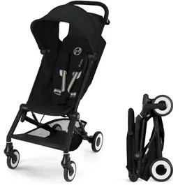 Cybex Gold Cochecito ultracompacto Agis CYB4063846530939 - 6.3 kg ligero, compatible con avión, 6 meses - 4 años, Negro mágico