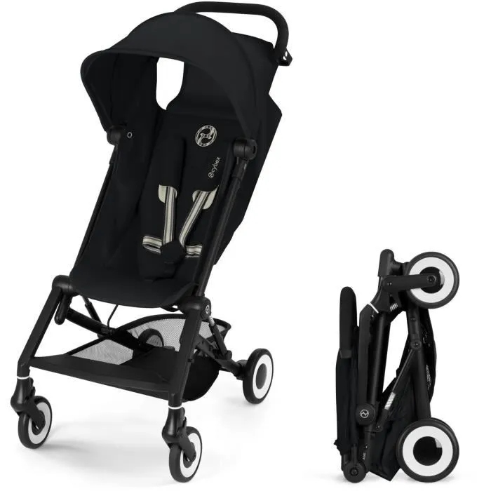 Cybex Gold Cochecito ultracompacto Agis CYB4063846530939 - 6.3 kg ligero, compatible con avión, 6 meses - 4 años, Negro mágico