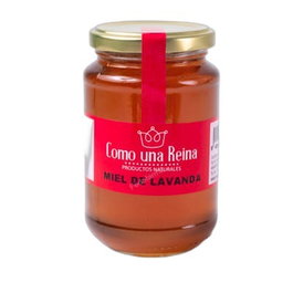 COMO UNA REINA Miel de Lavanda Tarro de Cristal 300 Grs