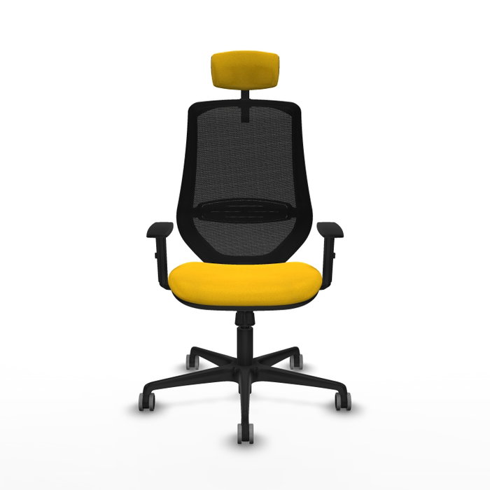 PIQUERAS Y CRESPO Silla de oficina Mardos con mecanismo Sincro, Amarillo y Negro PIQUERAS Y CRESPO Silla de oficina Mardos con mecanismo Sincro, Amarillo y Negro