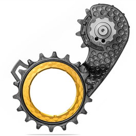 Absolute Black HOLLOWcage Jaula Desviador Trasero Monoplaca Carbono Compatible Shimano Dura Ace 12V