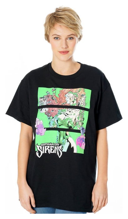 Gotham City Sirens Camiseta Poison Ivy Sirens Cash Black Talla M