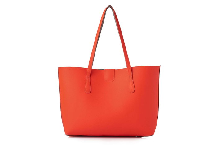 Lucky Bees 1238 Mrc Bolsa Tote Naranja Cuero de Polivinilo 42x11x28 cm