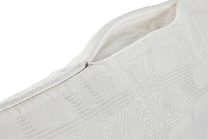 DKD Home Decor Cojín Niza Crudo Poliéster Jaquard 8 x 30 x 50 cm (2 Unidades)