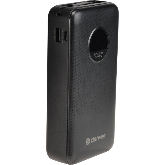Denver Powerbank PQC-20065 20000mAh PD65W Negro Denver Powerbank PQC-20065 20000mAh PD65W Negro