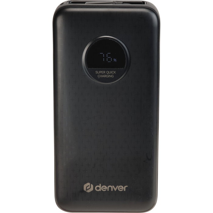 Denver Powerbank PQC-20065 20000mAh PD65W Negro Denver Powerbank PQC-20065 20000mAh PD65W Negro