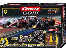 Carrera GO Speed Zone Pista de Carreras 6.3m con Coche F1 Ferrari Hamilton y F1 Red Bull Verstappen