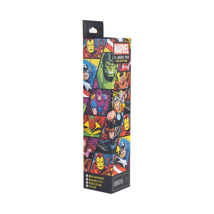 ERIK Alfombrilla Gaming Los Vengadores Avengers Marvel 80x35cm, Superficie Textil Impermeable, Base Antideslizante, para Teclado y Ratón