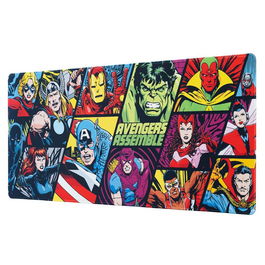 ERIK Alfombrilla Gaming Los Vengadores Avengers Marvel 80x35cm, Superficie Textil Impermeable, Base Antideslizante, para Teclado y Ratón
