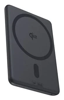 Baseus AM31 QI2 Banco de Energía Magnético Ultra Mini con Soporte 20W 5000mAh Negro Cósmico + Cable Trenzado USB-C a USB-C 30cm Negro