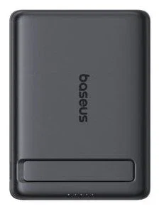 Baseus AM31 QI2 Banco de Energía Magnético Ultra Mini con Soporte 20W 5000mAh Negro Cósmico + Cable Trenzado USB-C a USB-C 30cm Negro